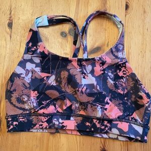 Lululemon sports bra (flower and geometric shapes)